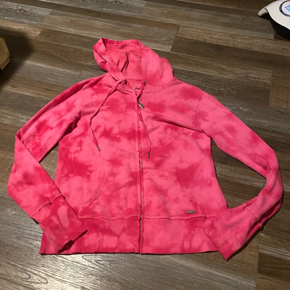 50%off w❤️ Vintage Kirra 💋Hoodie bohemian pink tie dye L